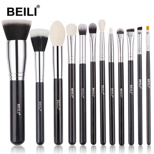 BEILI Professionelles Makeup Pinsel Set für Puder, Contour, Foundation & Eyeshadow