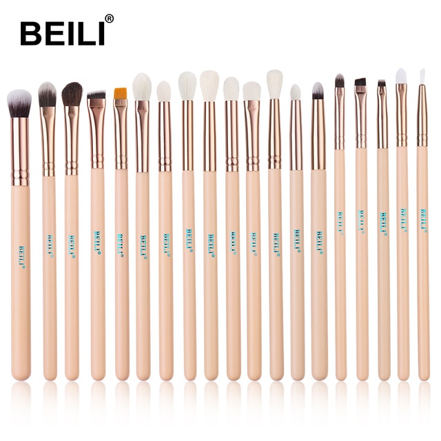 BEILI Rose Gold Make-up Pinsel Set für Puder, Foundation, Concealer, Bush & Eyeshadow