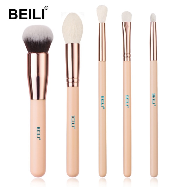 BEILI Rose Gold Make-up Pinsel Set für Puder, Foundation, Concealer, Bush & Eyeshadow